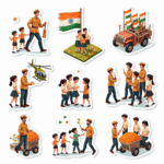 Republic Day - Sticker Sheet v14